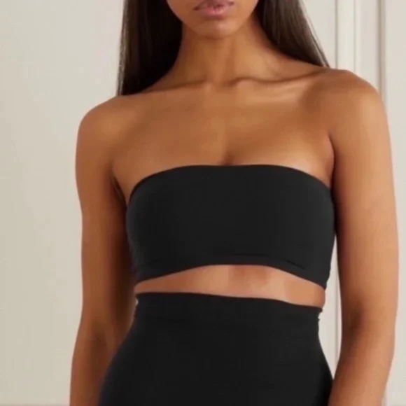 SKIMS Other - SKIMS Fits Everybody Bandeau Bralette in Onyx Black Size Large